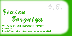 vivien borgulya business card